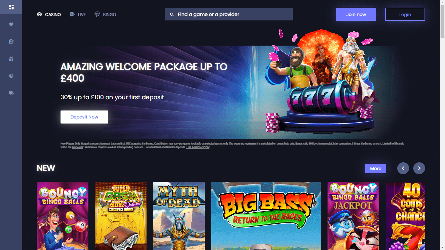 MrVegas Casino Desktop screenshot